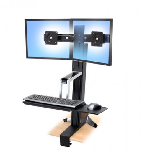 Ergotron WorkFit-S Dual no Worksurface